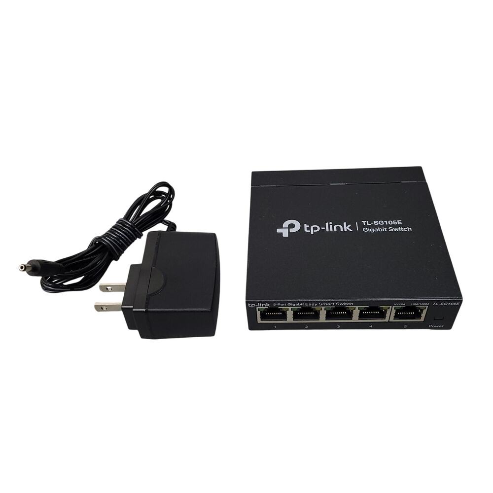 TP-LINK TL-SG105E‎ 5-Port Gigabit Easy Smart Switch SOHO Desktop Switch Black